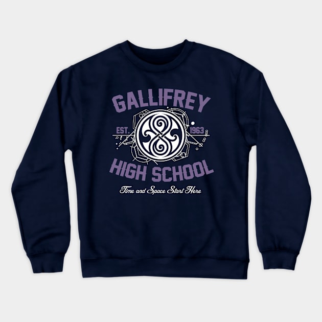 Gallifrey High School Crewneck Sweatshirt by Arinesart